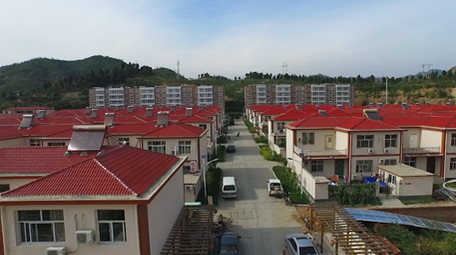 高清航拍山区美丽<strong>乡村</strong>城镇化建设