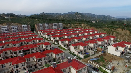 高清航拍山区美丽<strong>乡村</strong>城镇化建设