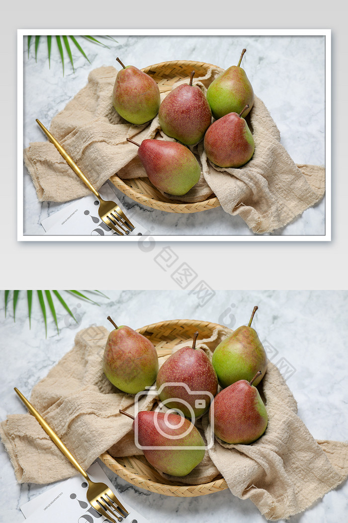 水果美食鸭梨新疆梨背景图片配图图片图片