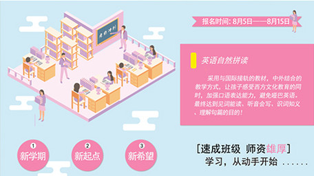 高端原创动感暑期招生补课培训招生数据MG