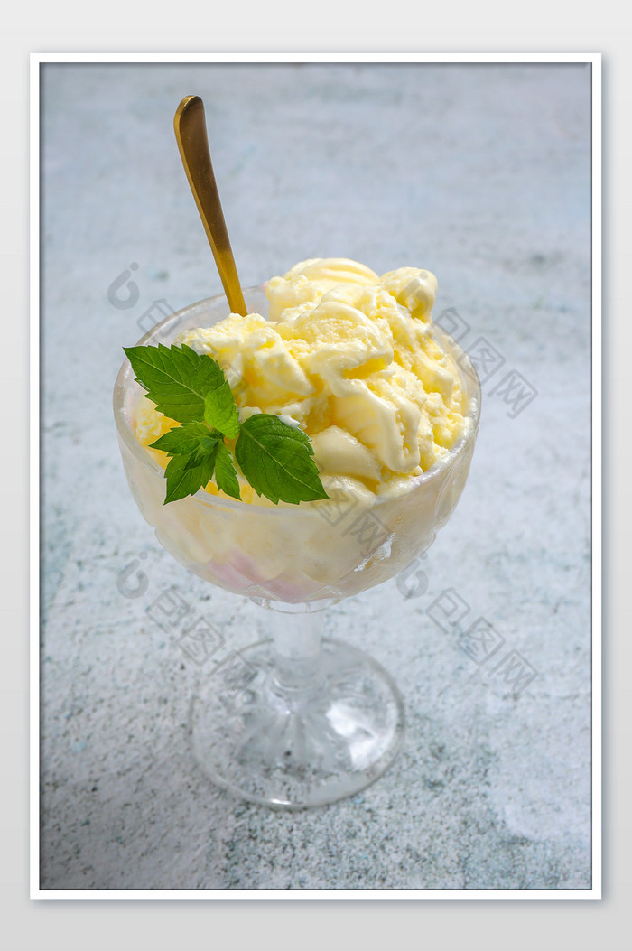 夏季香草冰淇淋清凉感图片图片