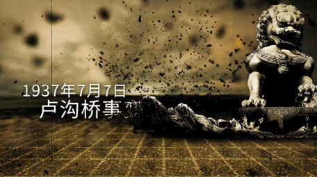 史诗大气党政复古历史图文照片墙AE模板