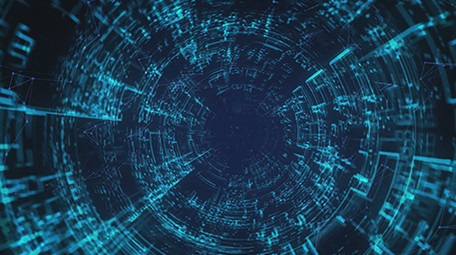 科技感指纹隧道LOGO演绎片头PR模板