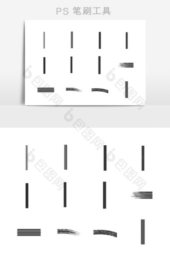 轮胎花纹效果笔刷图片