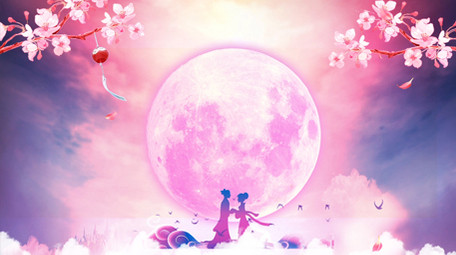 紫色唯美七夕情人节动态背景视频