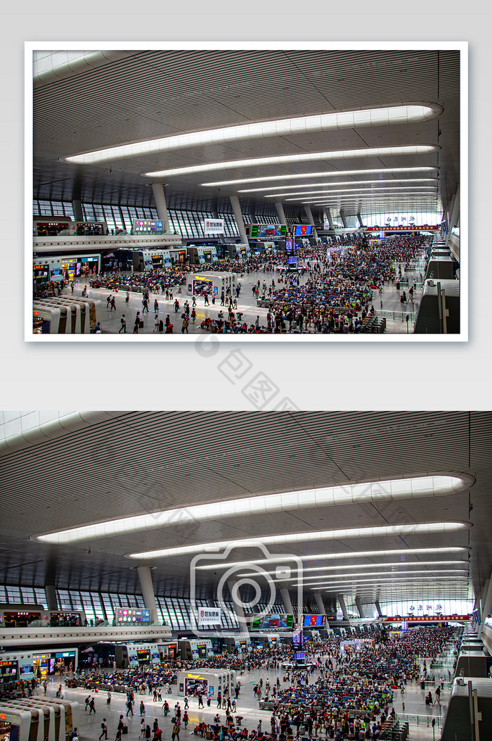杭州东站内景候车室摄影图图片图片