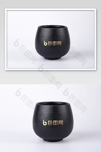 茶杯酒杯口杯陶瓷手工烫金标志展示其他样机图片