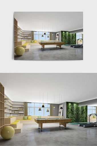 现代家装娱乐室3d max效果图图片