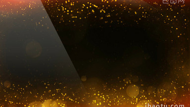 红金粒子带通道无缝循环边框视频素材