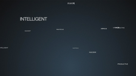 文字标题飞入汇聚LOGO片头AE模板