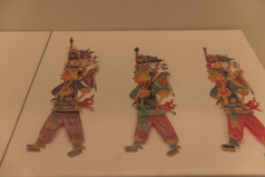 中国工艺美术馆皮影戏美术室内展品素材