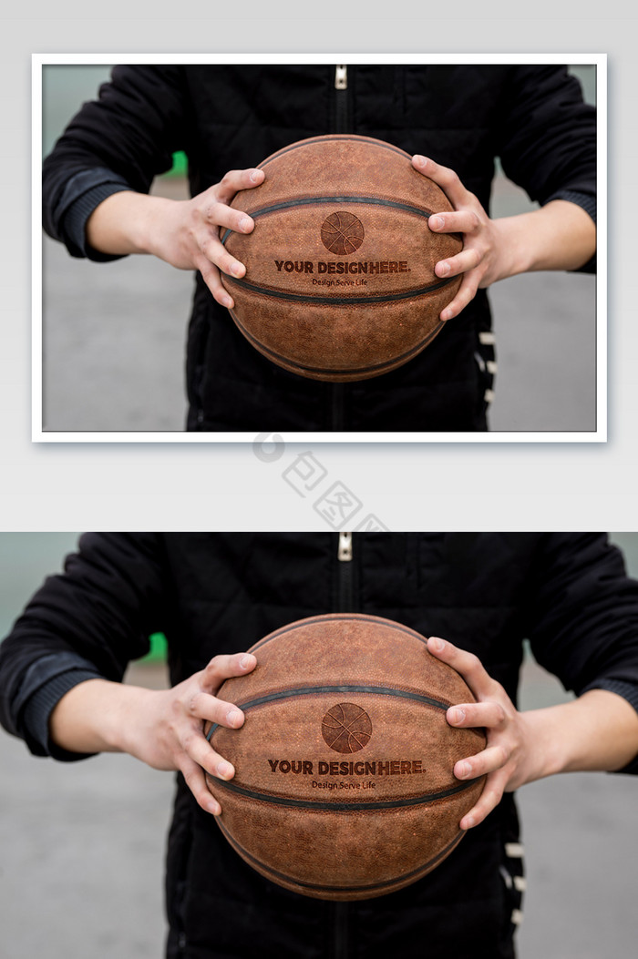 定制篮球特写印花贴图标志