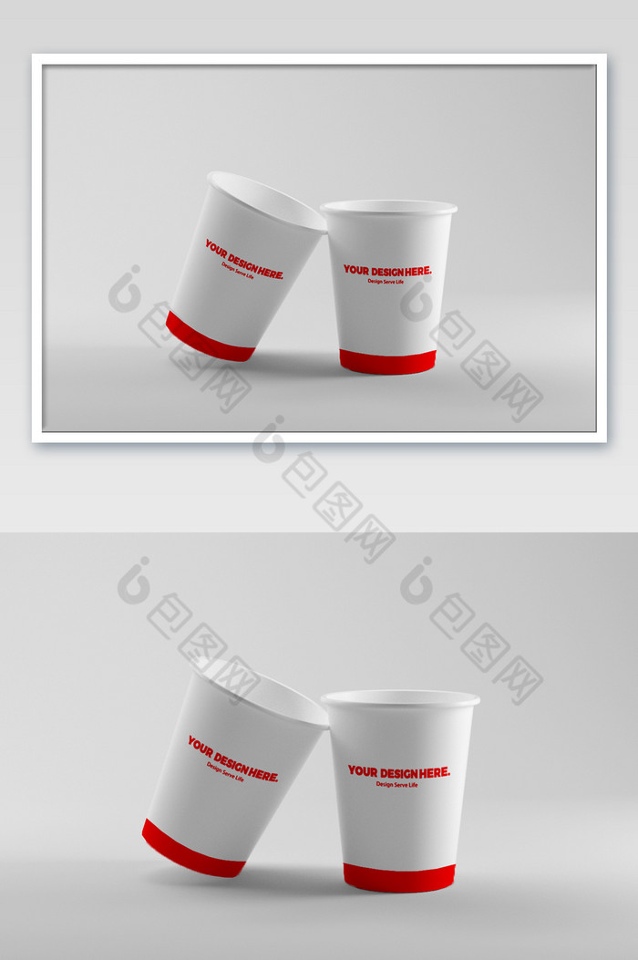 vi纸杯标志广告塑料杯办公用品图片图片