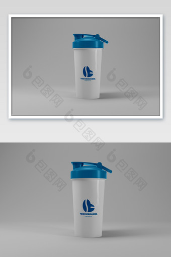 乐扣水杯饮料咖啡豆浆杯任意改色包装样机图片
