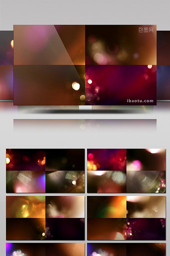 15组梦幻炫美的镜头光斑漏光视频素材图片