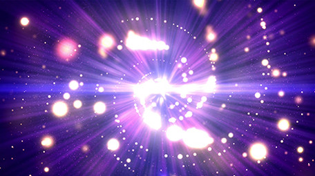 无缝循环紫色梦幻光点视频素材