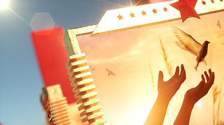 党政历史事件时间轴图文空间展示AE模板