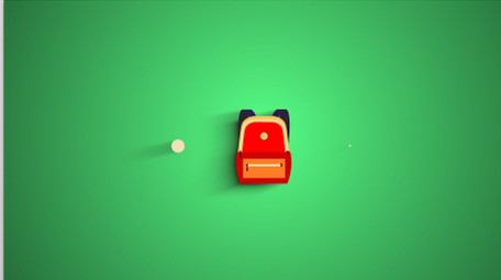 简约校园卡通图标动画LOGO片头PR模板