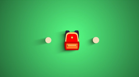 简约校园卡通图标动画LOGO片头PR模板