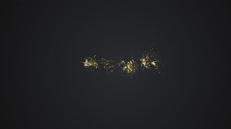 粒子汇聚金色LOGO片头AE模板