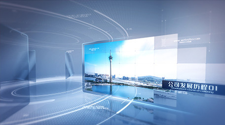 大气科技商务图文展示企业宣传AE模板