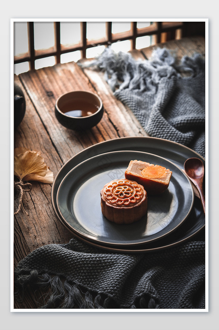 美食茶月饼图片
