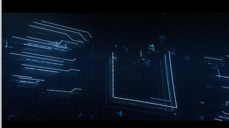 高科技芯片logo片头开场特效AE模板