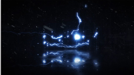 闪电粒子电流霓虹灯LOGO片头AE模板