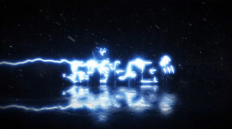 闪电粒子电流霓虹灯LOGO片头AE模板