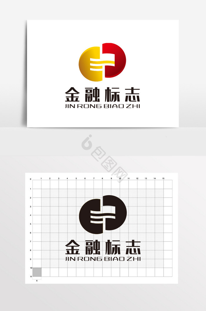 字母CD金融LOGO标志VI