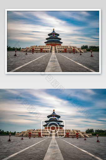北京天坛建筑景观摄影图片