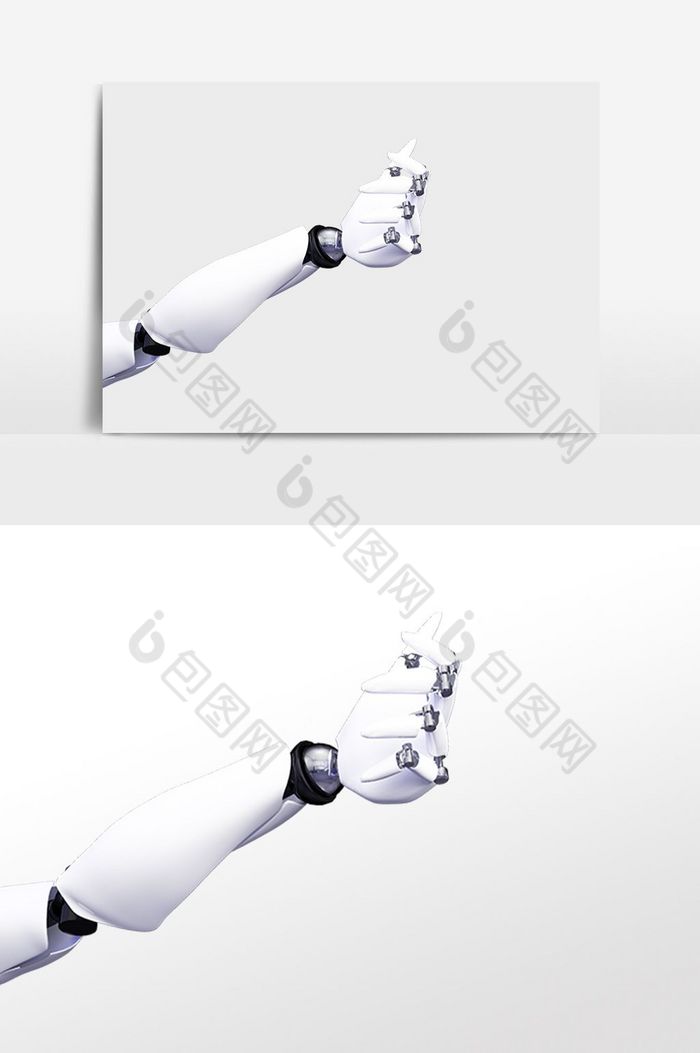 高科技机器人机械手臂插画图片图片