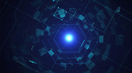 震撼大数据粒子科技片头pr模板