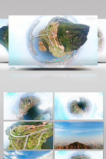 360全景延时摄影4k航拍济南华山风景区图片