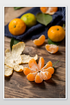 田园清新橘子桔子水果美食摄影图片7