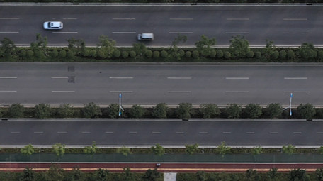 航拍长沙北二环道路交通车流