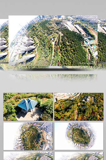 360全景4k航拍济南公园图片