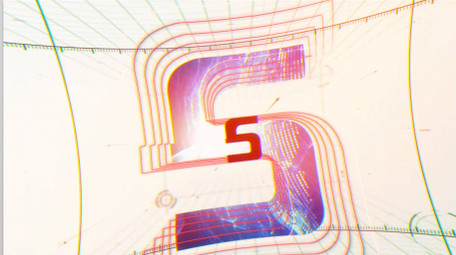 网格标尺空间中震撼倒计时开场动画AE模板