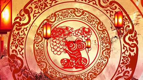 2020鼠年春晚水墨片头AE模板