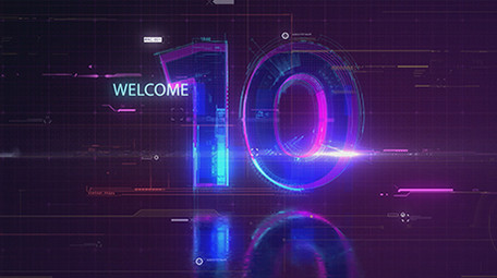 三维科技感倒计时倒数片头AE模板