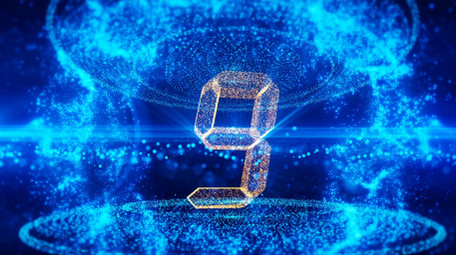 震撼蓝色科技粒子10秒倒计时AE模板