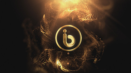 金色粒子金色LOGO片头AE模板