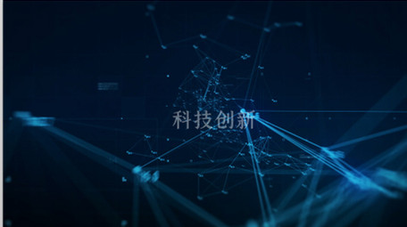 点线粒子网络元素动画背景科技片头AE模板