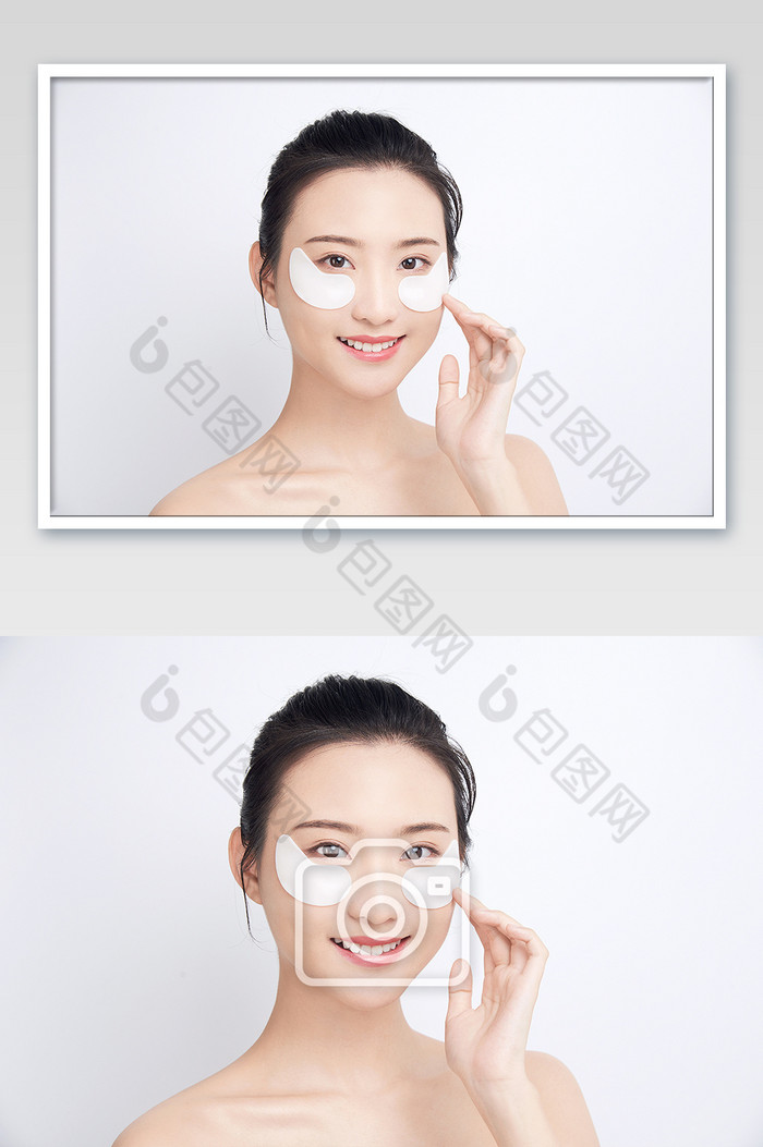 护肤美容SPA美女补水眼膜图片图片