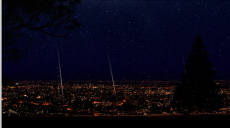 夜空射灯云层开场片头LOGO动画AE模板