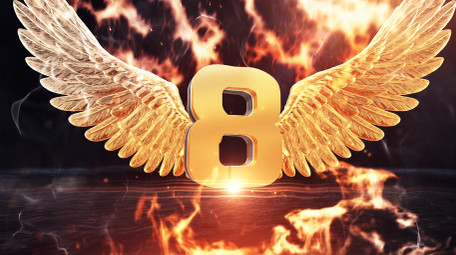 E3D震撼金字火焰翅膀10秒倒计时模板