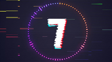 抖音动感节奏故障风LOGO倒计时AE模板