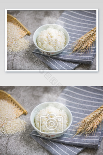 一碗米饭温暖米香香味图片