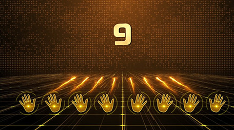 震撼金色手掌倒计时启动仪式AE模板