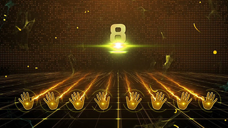 震撼金色手掌倒计时启动仪式AE模板